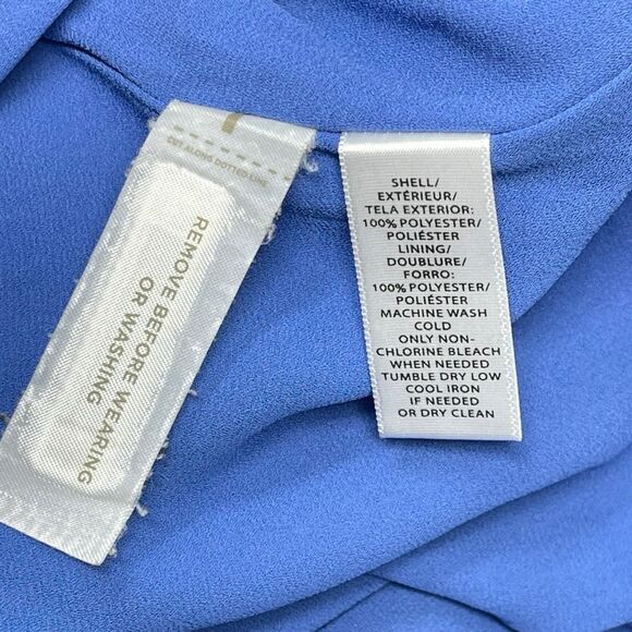 Ann Taylor Loft Mini Skirt Blue Floral Short Ruffle Tiered Boho Women’s Size 4 - Picture 8 of 12